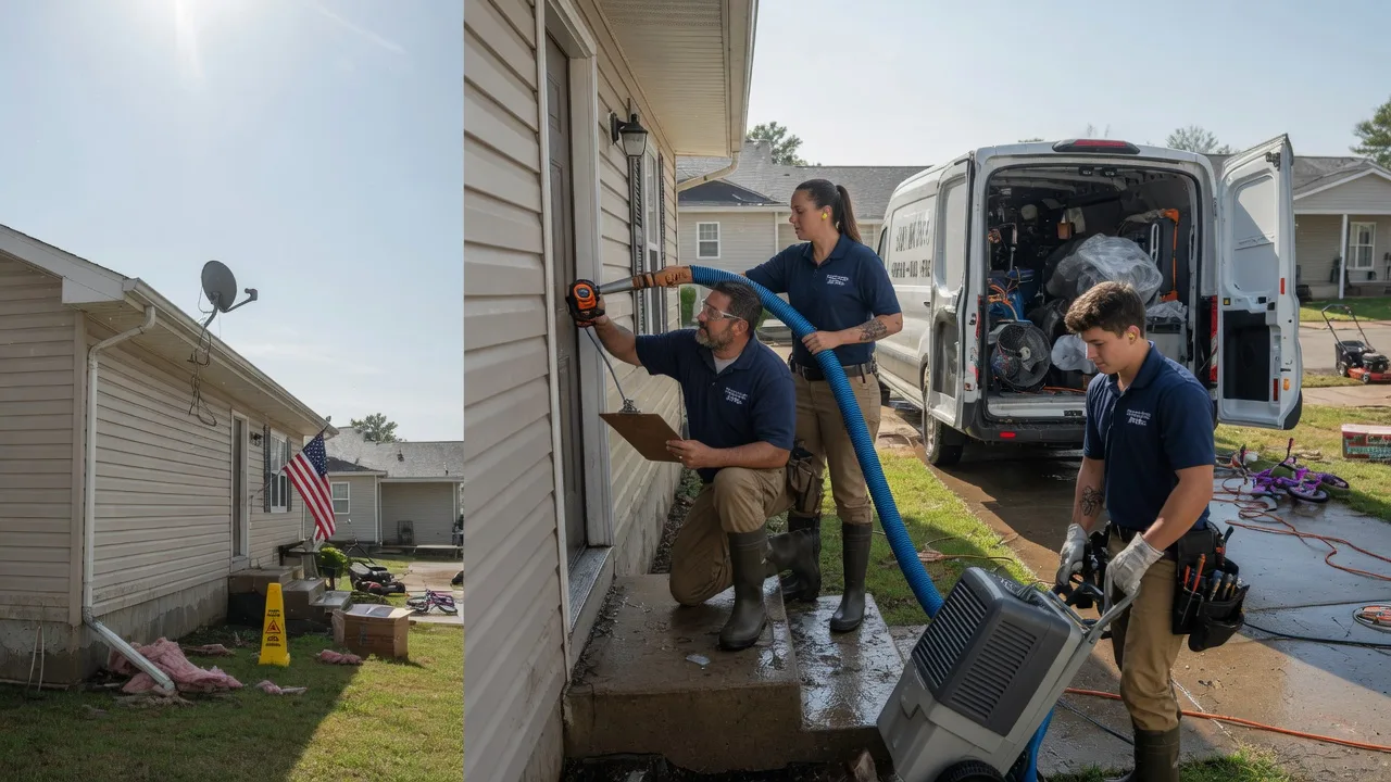 Ceiling Water Damage Restoration in Red Oak, IA near me